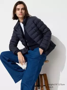 Сверхлегкий пуховик Uniqlo, синий