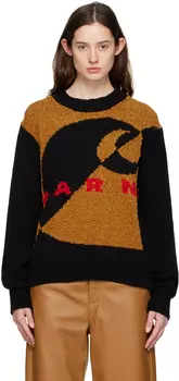 Светло-коричневый свитер Carhartt WIP Edition с интарсией Marni