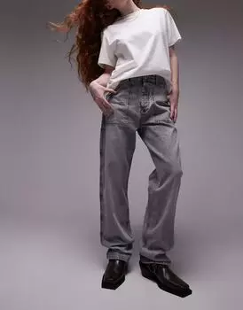 Светло-серые джинсы Topshop Carpenter