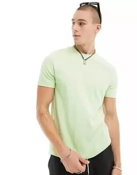 Светло-зеленая структурированная футболка ASOS