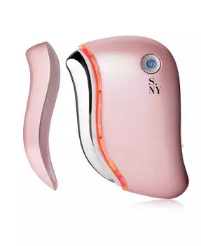 Светодиодный массажер для лица Gua Sha с подсветкой Solaris Laboratories Ny, цвет Light Pink
