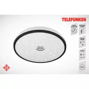Светодиодный потолочный светильник Telefunken «TEPI», черно-белый