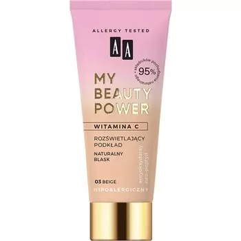 Светящаяся краска My Beauty Power № 03 Бежевый 30мл, Aa