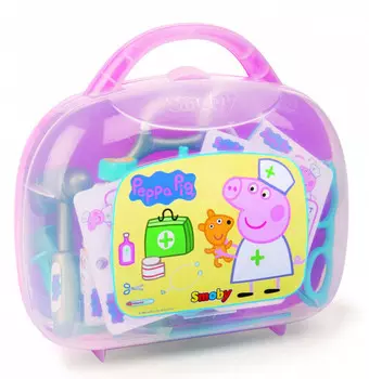 Свинка Пеппа, интерактивная игрушка Чемодан доктора Smoby