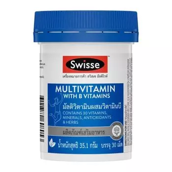 Swisse Мультивитамины с витамином B 30 таблеток, light yellow