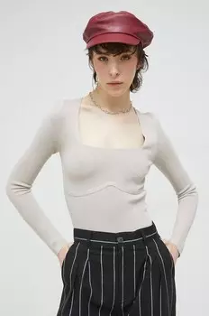 Свитер Abercrombie & Fitch, бежевый