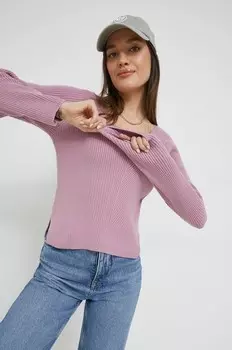 Свитер Abercrombie & Fitch, фиолетовый