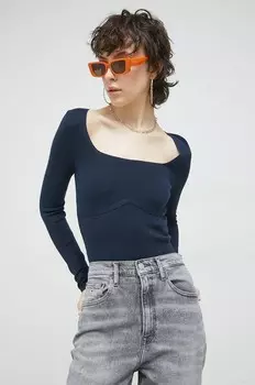 Свитер Abercrombie & Fitch, темно-синий