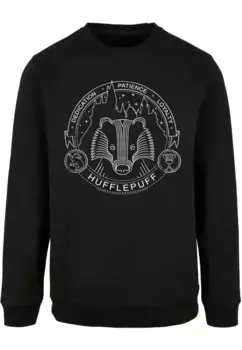 Свитер ABSOLUTE CULT с круглым вырезом "ABSOLUTE CULT Мужской Гарри Поттер - Hufflepuff Seal Crewneck", черный