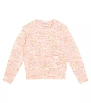 Свитер ажурной вязки Scotch & Soda, розовый