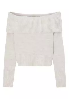 Свитер Bardot PULL&BEAR, бежевый