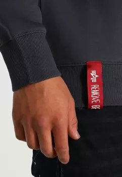 Свитер Basic Alpha Industries, серо-черный