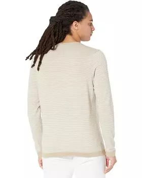 Свитер BENSON Carmel Cotton Stripe Sweater, бежевый