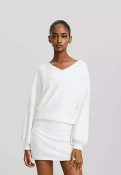 Свитер Bershka, белый