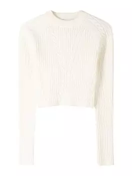 Свитер Bershka, белый