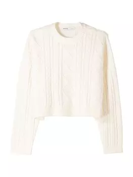 Свитер Bershka, цвет Ivory