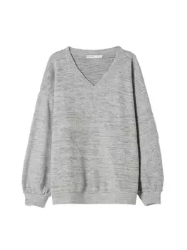 Свитер Bershka, пятнистый серый