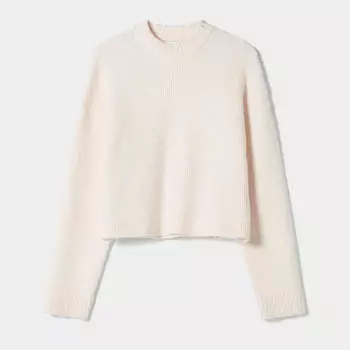 Свитер Bershka With Open Back, кремовый