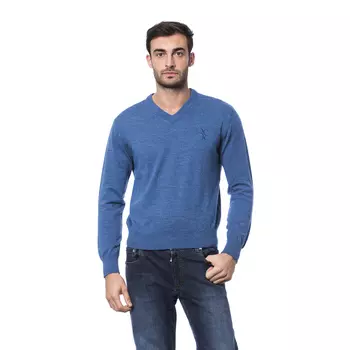 Свитер Billionaire V Neck F12 Logo Bb, синий