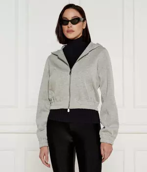 Свитер Бирилло Cropped fit Pinko, серый