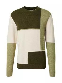 Свитер BLEND, цвет Khaki/Dark green