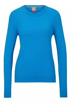 Свитер BOSS FEGANASI Regular Fit, синий