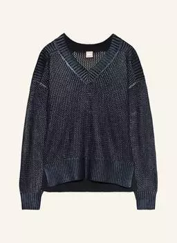 Свитер BOSS FREDDA mit Glitzergarn, синий