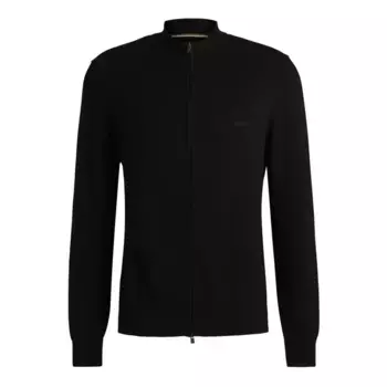 Свитер BOSS Palano full zip, черный