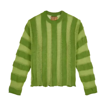 Свитер Brain Dead Fuzzy Threadbare 'Green', зеленый