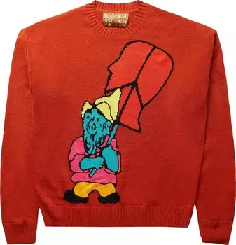 Свитер Brain Dead Gnome Sweater 'Terracotta', красный