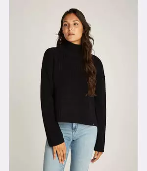 Свитер Calvin Klein Jeans с высоким воротником, черный