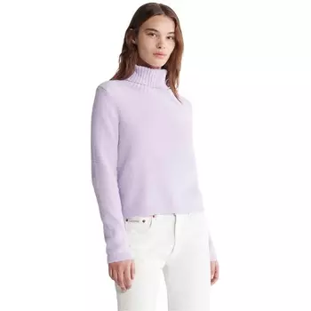 Свитер Calvin Klein Plush Turtleneck, сиреневый