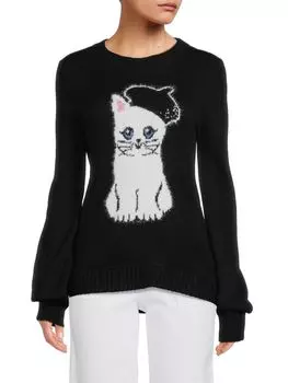 Свитер Choupette с пайетками Karl Lagerfeld Paris, черный