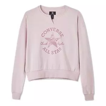 Свитер chuck taylor patch crewneck sweatshirt 'pink' Converse, розовый