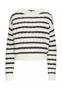 Свитер COMMA, цвет Dark blue/White