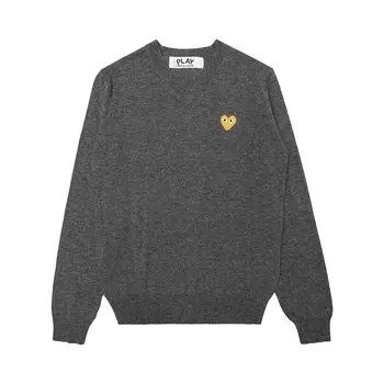 Свитер Comme des Garons PLAY Gold Heart, цвет Серый