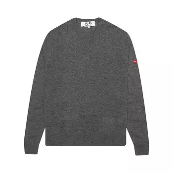Свитер Comme des Garons PLAY Small Heart, цвет Серый