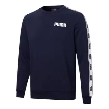 Свитер cotton sweater 'navy' Puma, синий