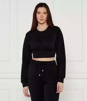 Свитер Cropped fit Patrizia Pepe, черный