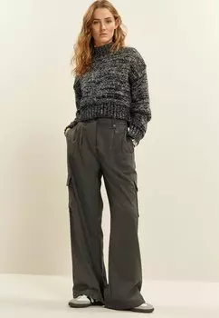 Свитер Cropped Long Sleeve Next, серый