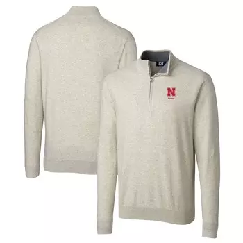 Свитер Cutter & Buck Nebraska Huskers, серый