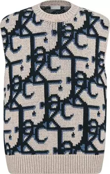 Свитер Dior x Cactus Jack Oversized Sleeveless Sweater 'Beige/Black', загар