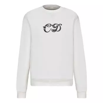Свитер Dior x Kenny Scharf CD Embroidery Crew 'White', белый