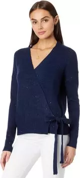 Свитер Дикси с запахом Lilly Pulitzer, цвет Aegean Navy Metallic