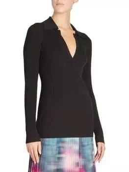 Свитер Dries Van Noten Jella из шерсти мериноса, черный
