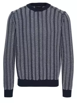Свитер Emporio Armani, синий