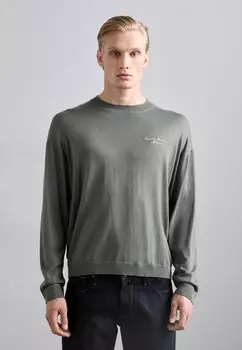 Свитер Emporio Armani, темно-зеленый