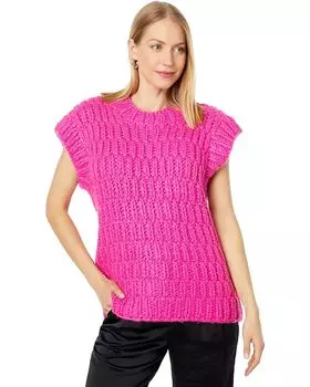 Свитер English Factory Chunky Knit Sweater Vest, фуксия