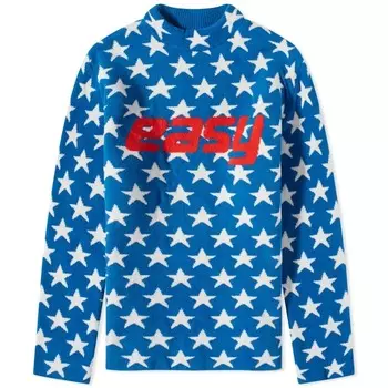 Свитер Erl Unisex Easy Fleece, синий