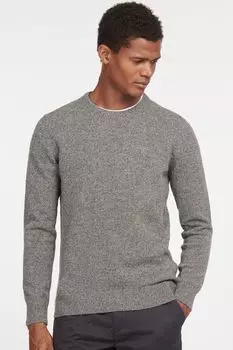 Свитер Essential Tisbury с круглым вырезом Barbour, серый